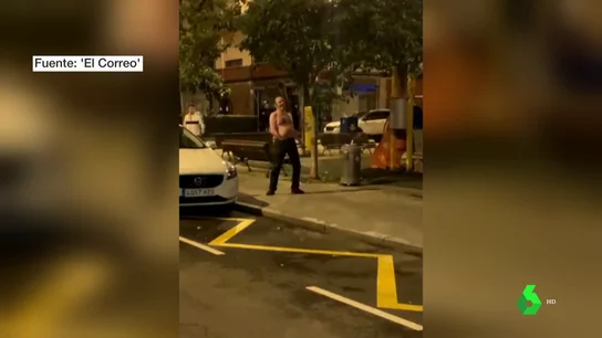 Imagen del hombre que sembró el pánico en Getxo Imagen del hombre que sembró el pánico en Getxo