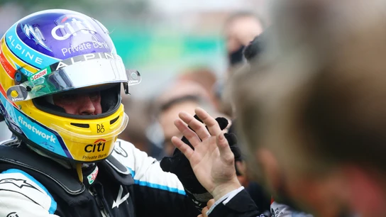 Fernando Alonso, con el equipo Alpine Fernando Alonso, con el equipo Alpine