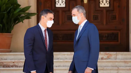 El rey Felipe VI recibe al presidente del Gobierno, Pedro Sánchez El rey Felipe VI recibe al presidente del Gobierno, Pedro Sánchez