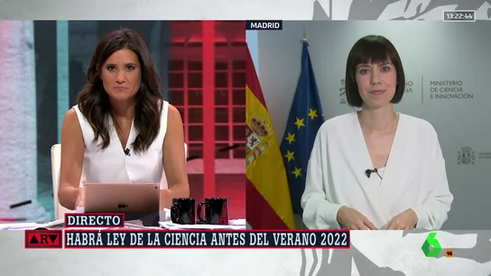 La ministra de Ciencia e Innovación, Diana Morant, en ARV La ministra de Ciencia e Innovación, Diana Morant, en ARV