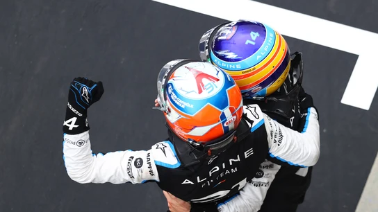 Esteban Ocon y Fernando Alonso Esteban Ocon y Fernando Alonso