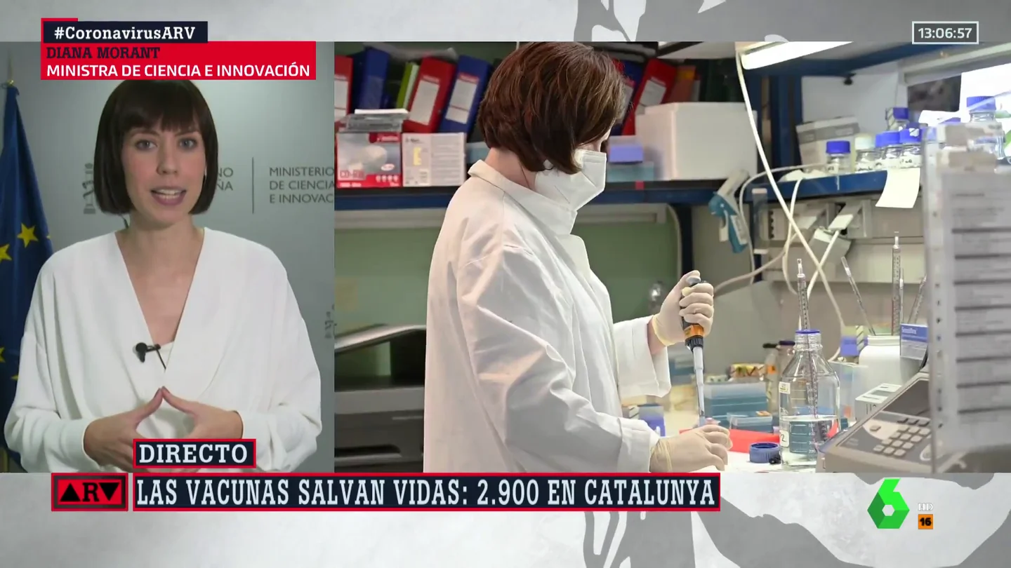 Diana Morant, sobre la vacuna del CSIC: "No se ha parado nada" Diana Morant, sobre la vacuna del CSIC: "No se ha parado nada"