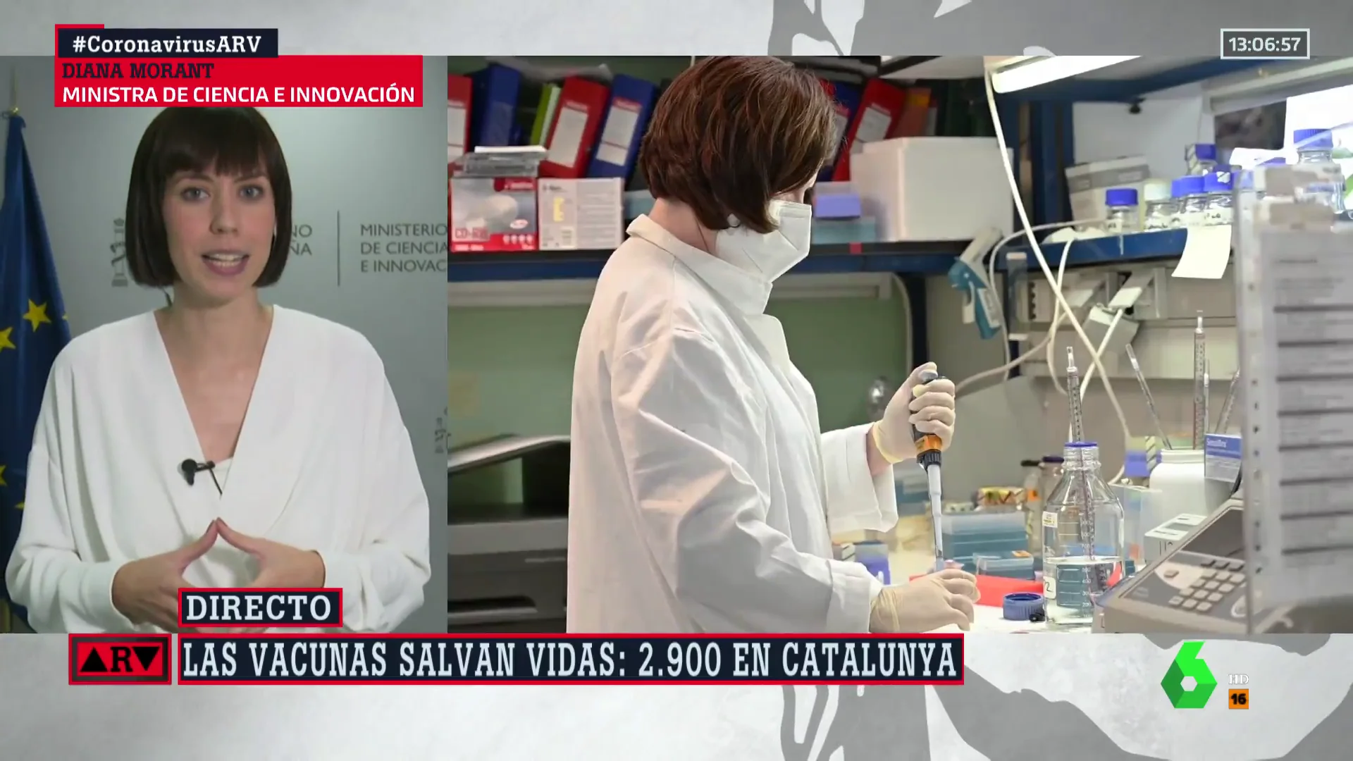 Diana Morant, sobre la vacuna del CSIC: "No se ha parado nada"