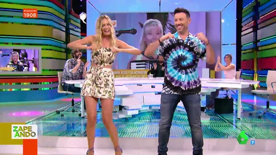 Renata Zanchi e Iñaki Urrutia protagonizan el baile más surrealista de Zapeando Renata Zanchi e Iñaki Urrutia protagonizan el baile más surrealista de Zapeando
