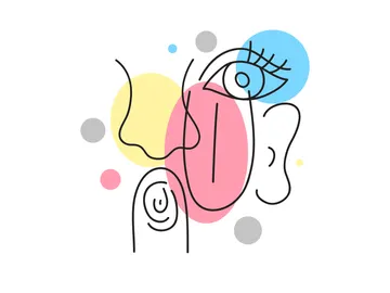 Ilustración 5 sentidos Ilustración 5 sentidos