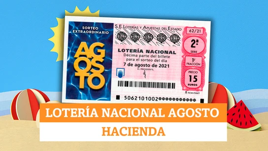 Esta es la parte que se queda Hacienda de la Lotería Nacional de Agosto Esta es la parte que se queda Hacienda de la Lotería Nacional de Agosto