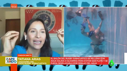 Tatiana Arias, jugadora de rugby subacuático: "Cuando tenemos la pelota a veces se nos olvida que tenemos que respirar" Tatiana Arias, jugadora de rugby subacuático: "Cuando tenemos la pelota a veces se nos olvida que tenemos que respirar"