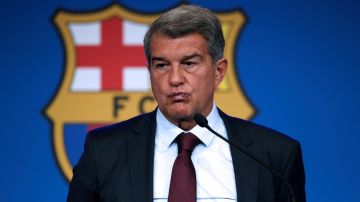 El presidente del FC Barcelona, Joan Laporta