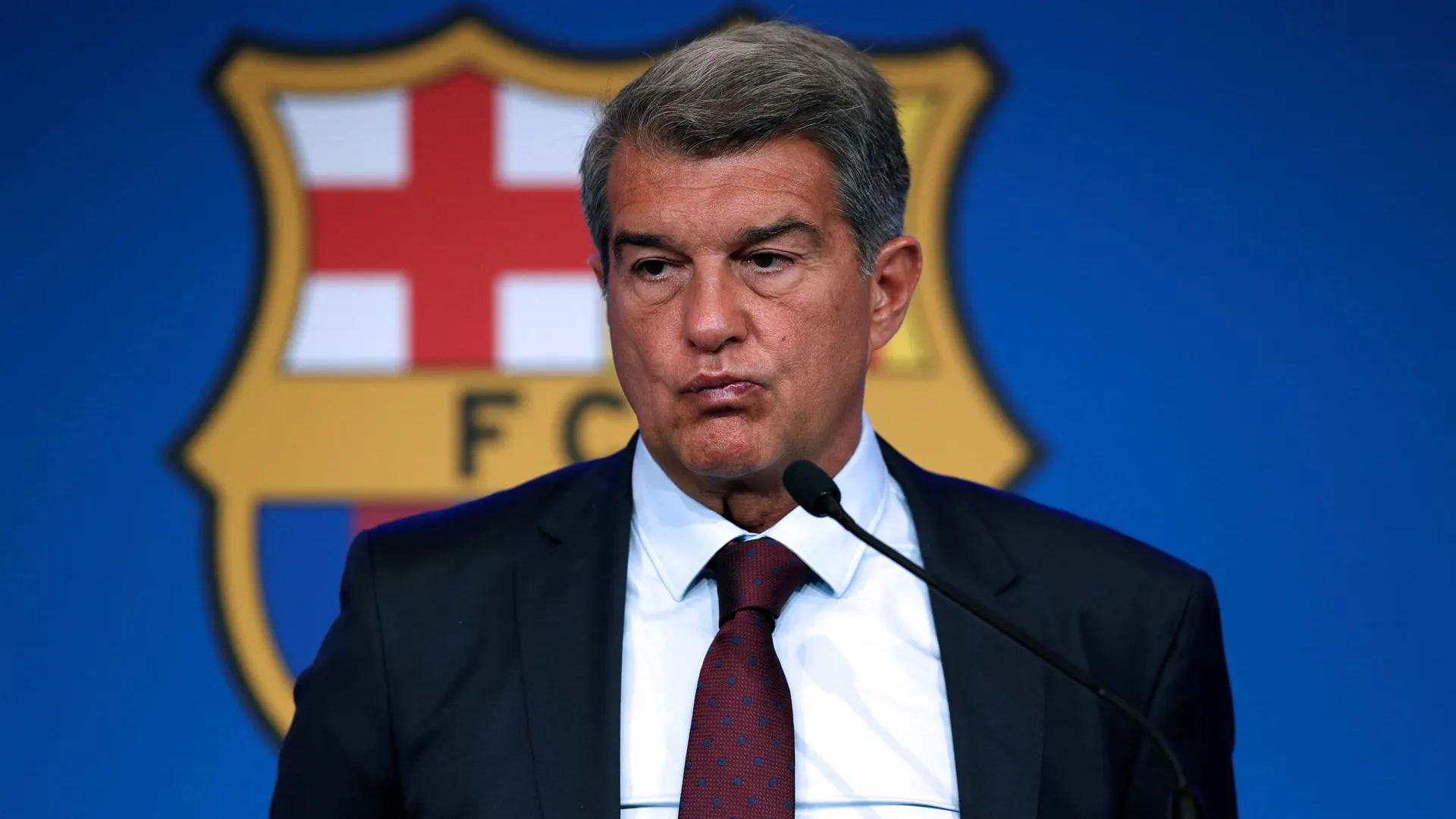 El presidente del FC Barcelona, Joan Laporta