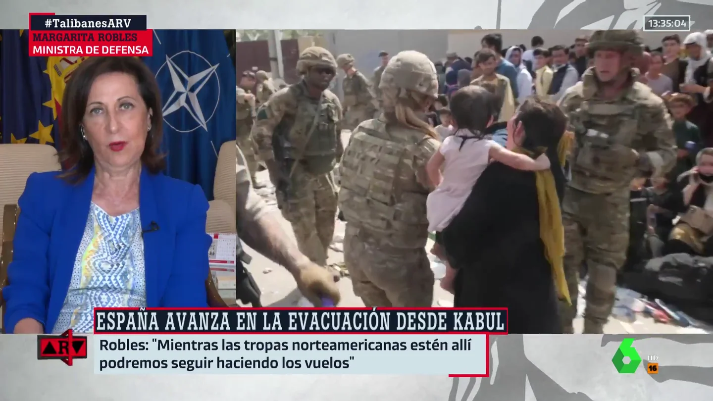 La ministra Robles en Al Rojo Vivo La ministra Robles en Al Rojo Vivo