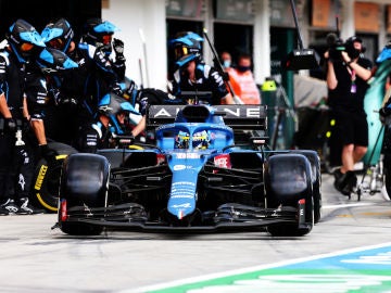 Fernando Alonso en Hungr&iacute;a