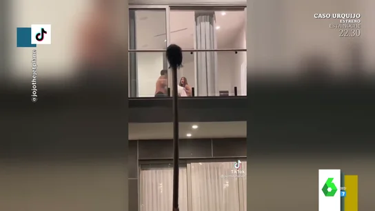 El susto de una chica El susto de una chica