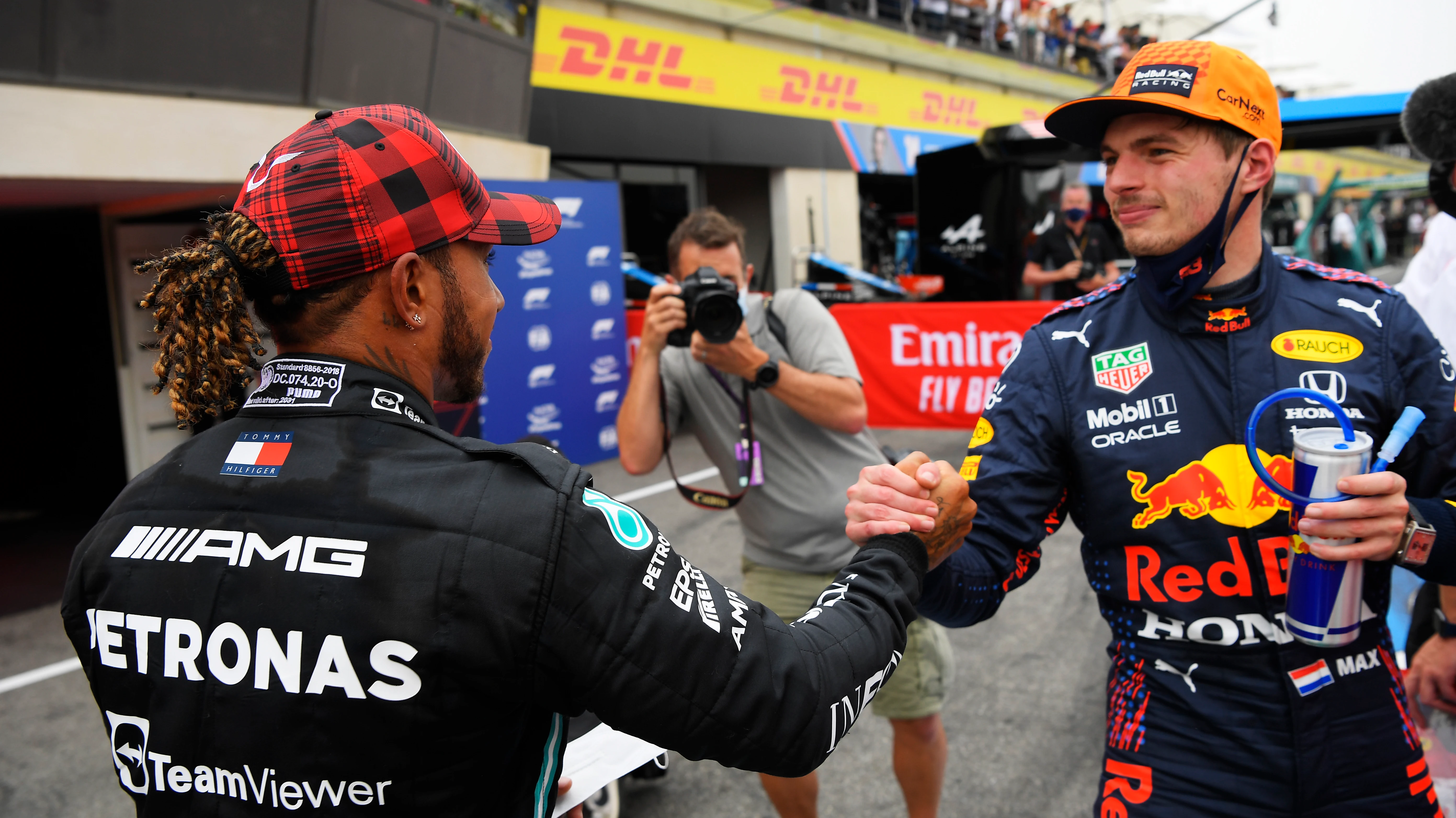 Lewis Hamilton y Max Verstappen