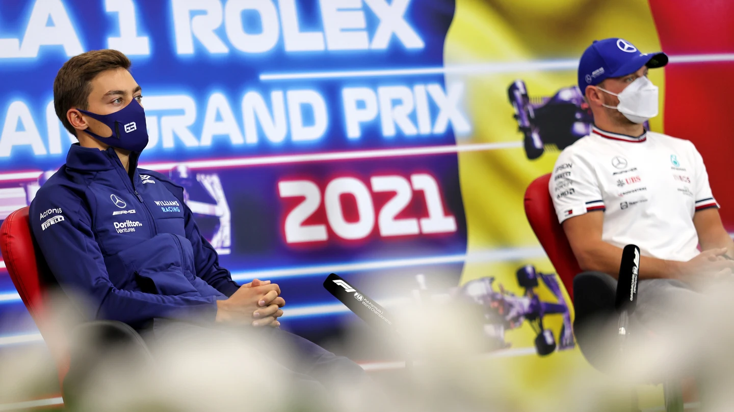 Russell y Bottas Russell y Bottas