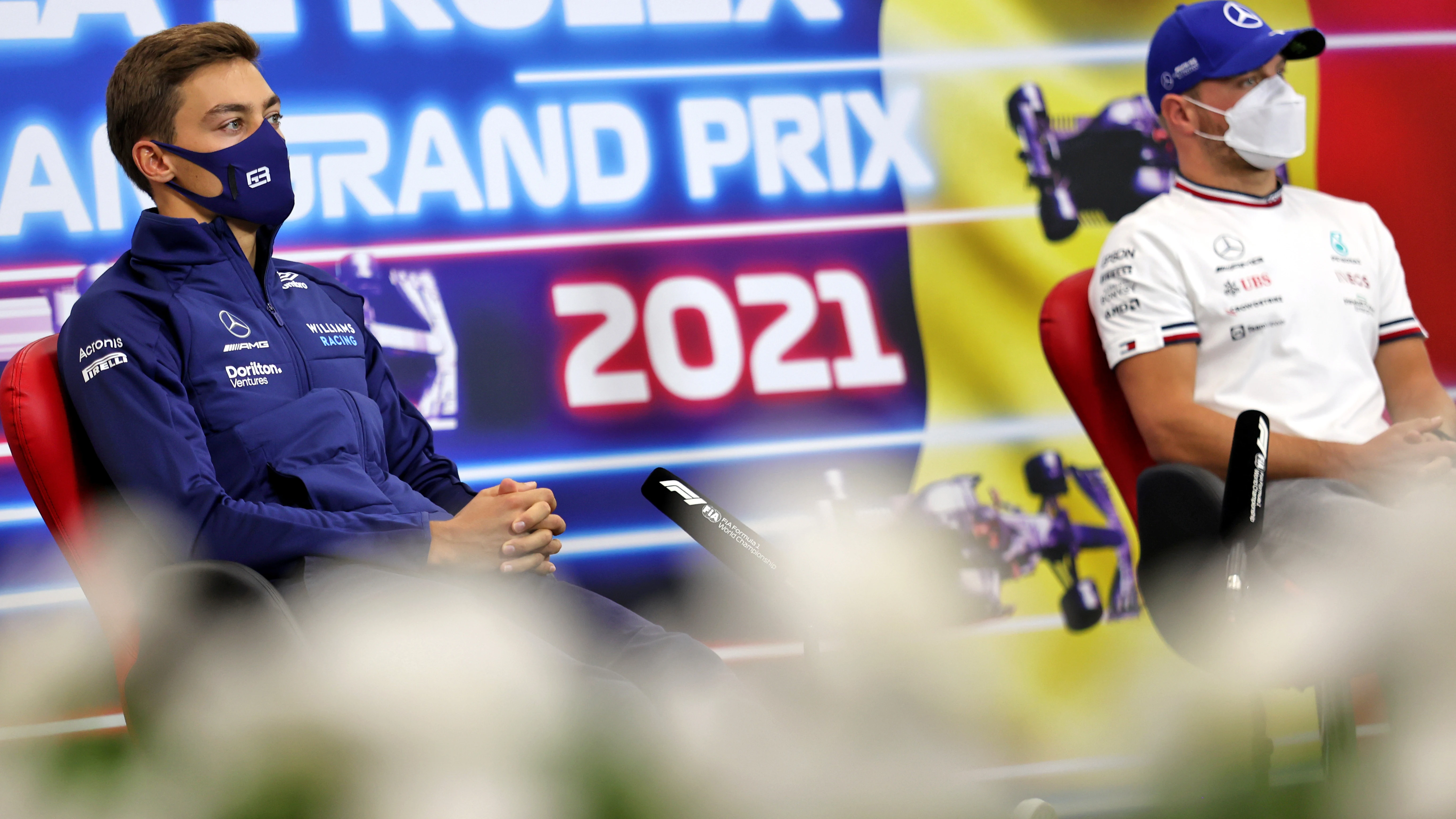 Russell y Bottas
