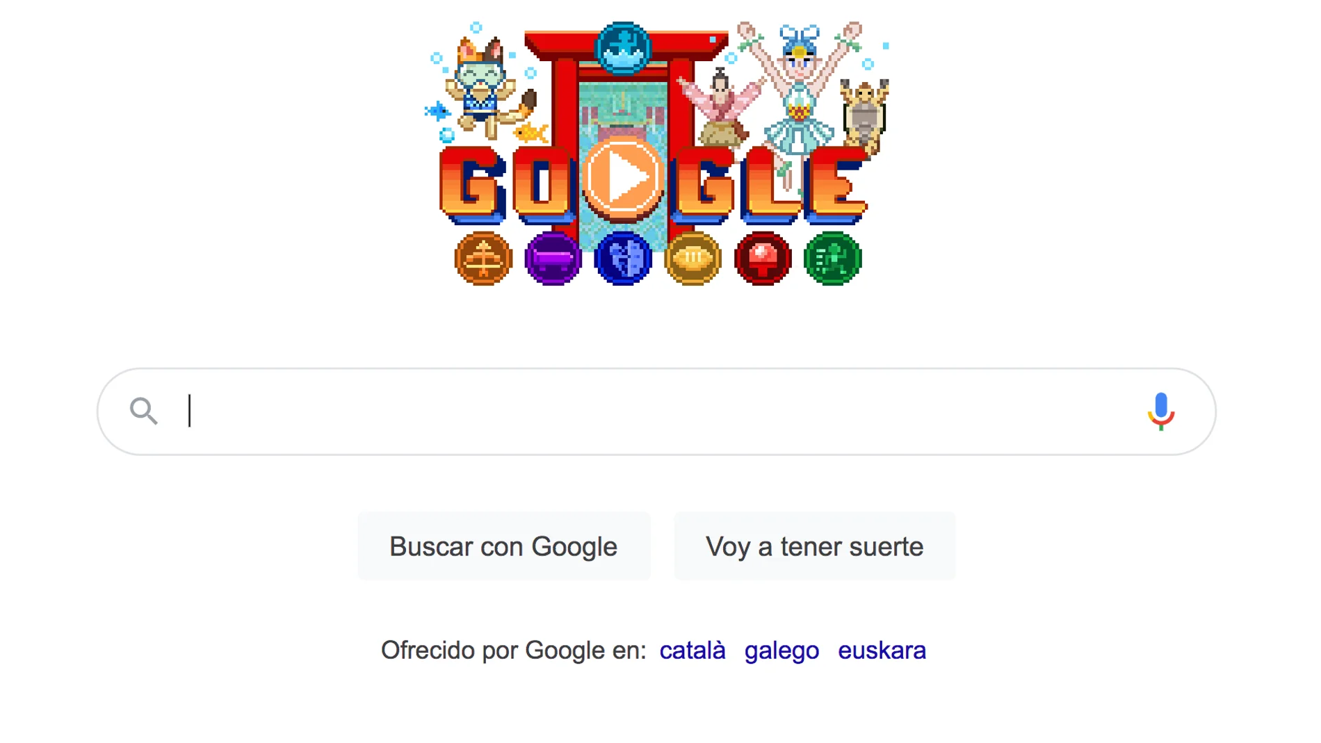 Los Juegos Olímpicos de Tokio 2020, en el doodle de Google - Información
