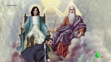 El papa Wyoming y el monaguillo Mateo analizan a Ayuso en la Iglesia Aznariana: "Es la nueva mesías del neoliberalismo" El papa Wyoming y el monaguillo Mateo analizan a Ayuso en la Iglesia Aznariana: "Es la nueva mesías del neoliberalismo"