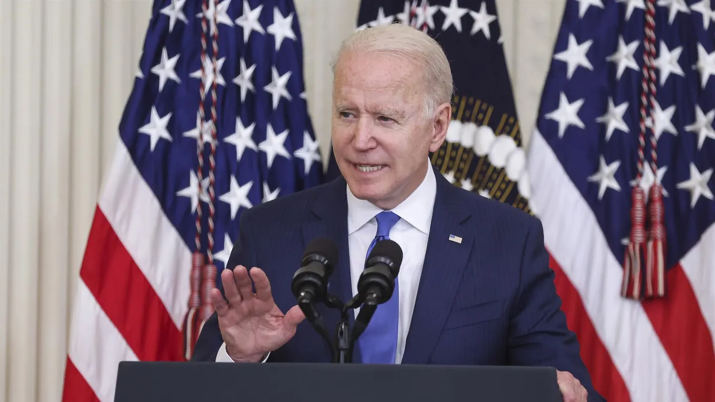 El presidente de los Estados Unidos, Joe Biden, durante una rueda de prensa. El presidente de los Estados Unidos, Joe Biden, durante una rueda de prensa.