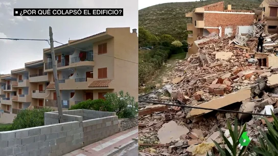 Edificio derrumbado en Peñíscola Peñíscola