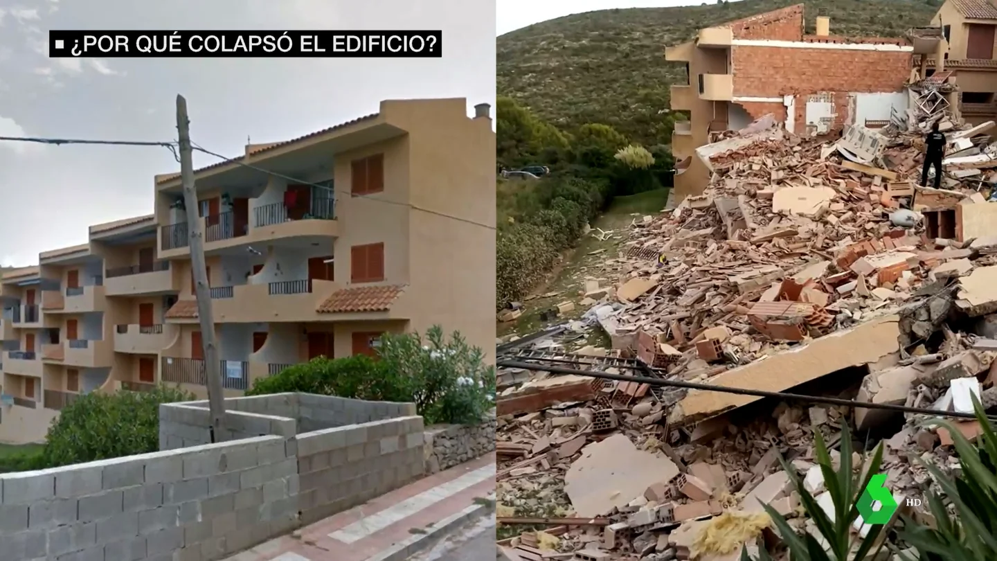 Edificio derrumbado en Peñíscola Peñíscola