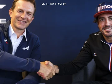 Laurent Rossi y Fernando Alonso Laurent Rossi y Fernando Alonso