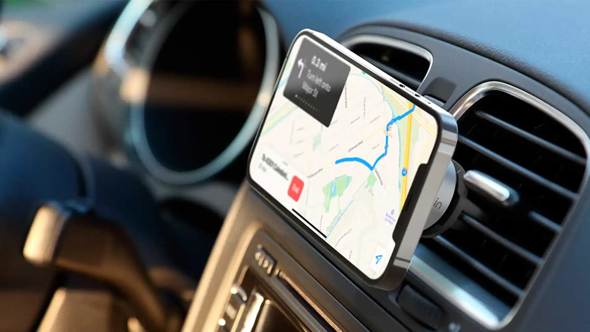nuevo soporte iPhone para el coche es compatible con MagSafe