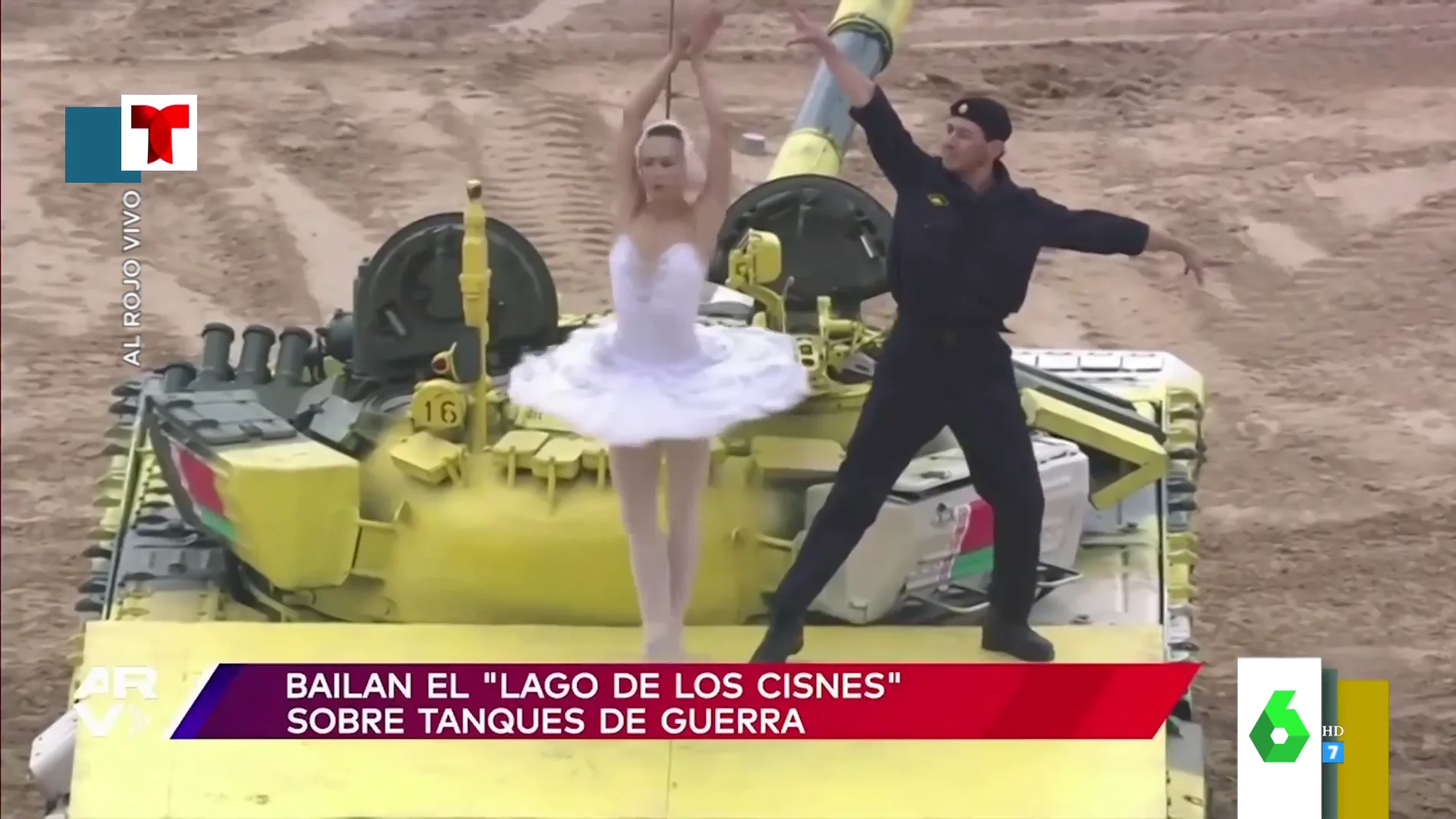 El emotivo vídeo en el que una pareja baile 'El lago de los cisnes' sobre un tanque