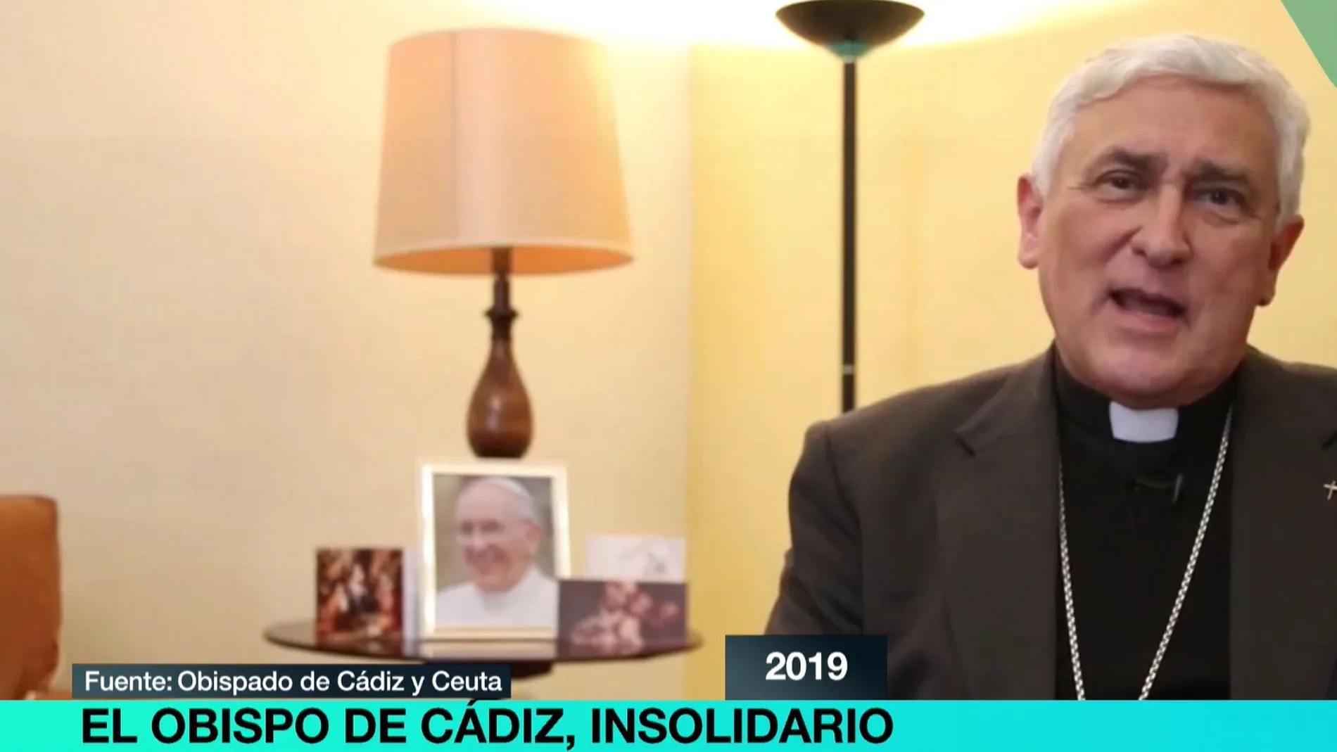 El obispo de Cádiz y Ceuta, en un vídeo
