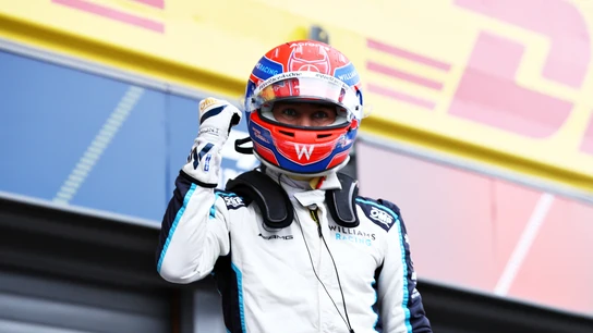 George Russell, feliz en Bélgica George Russell, feliz en Bélgica