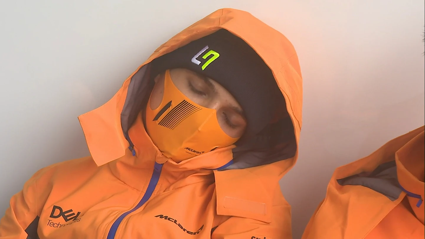 Lando Norris, dormido Lando Norris, dormido