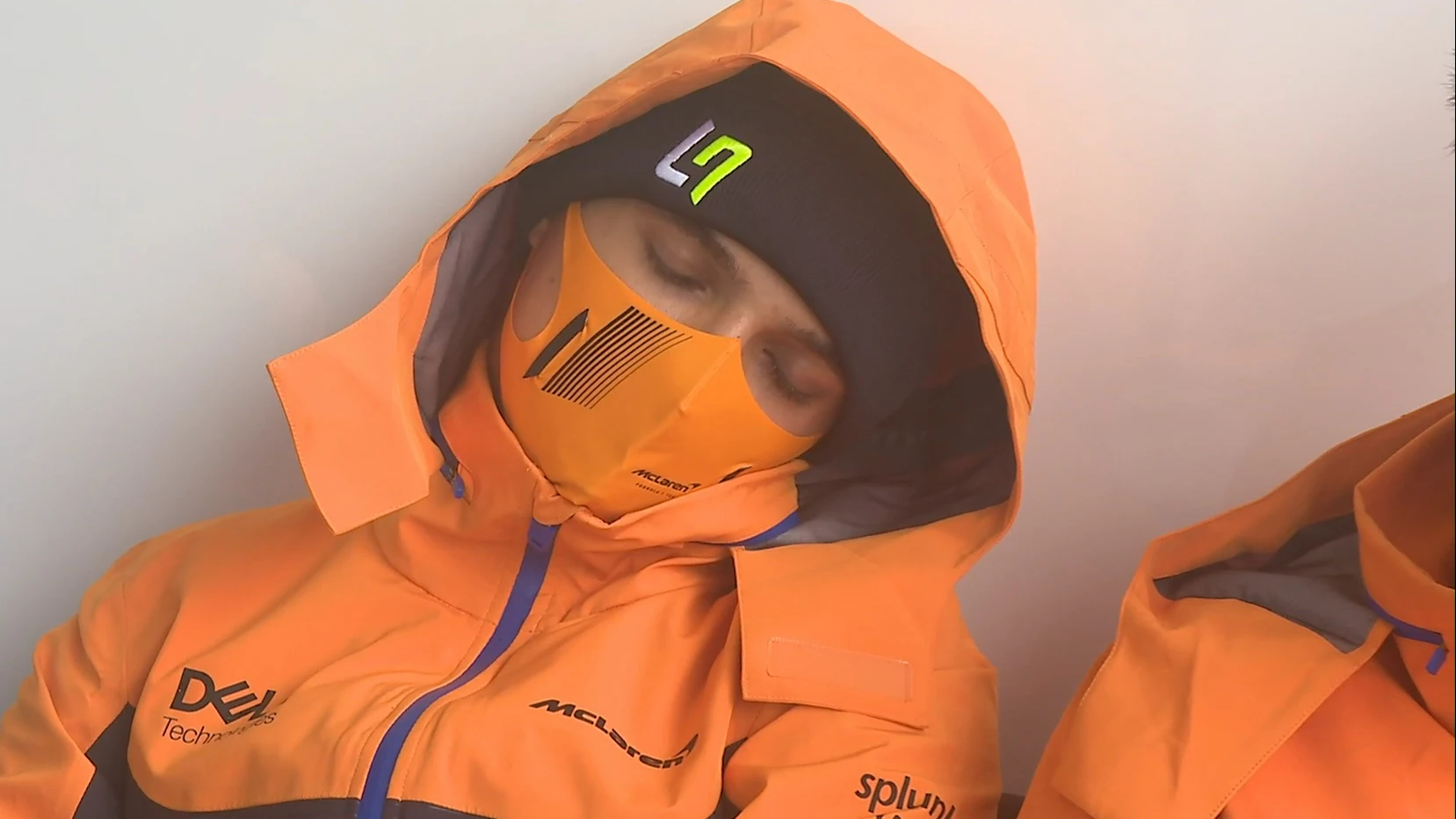 Lando Norris, dormido 