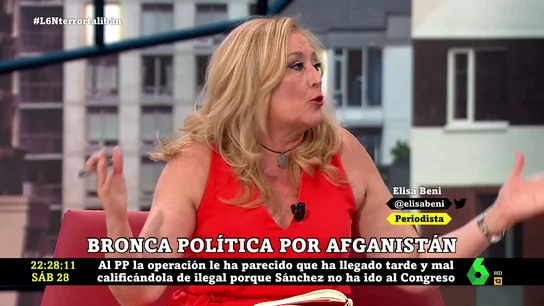 Elisa Beni: "De Afganistán nos sacó Rajoy y hay que decir a Casado que Trillo no fue capaz de traer con honor los cadáveres del Yak-42" Elisa Beni: "De Afganistán nos sacó Rajoy y hay que decir a Casado que Trillo no fue capaz de traer con honor los cadáveres del Yak-42"