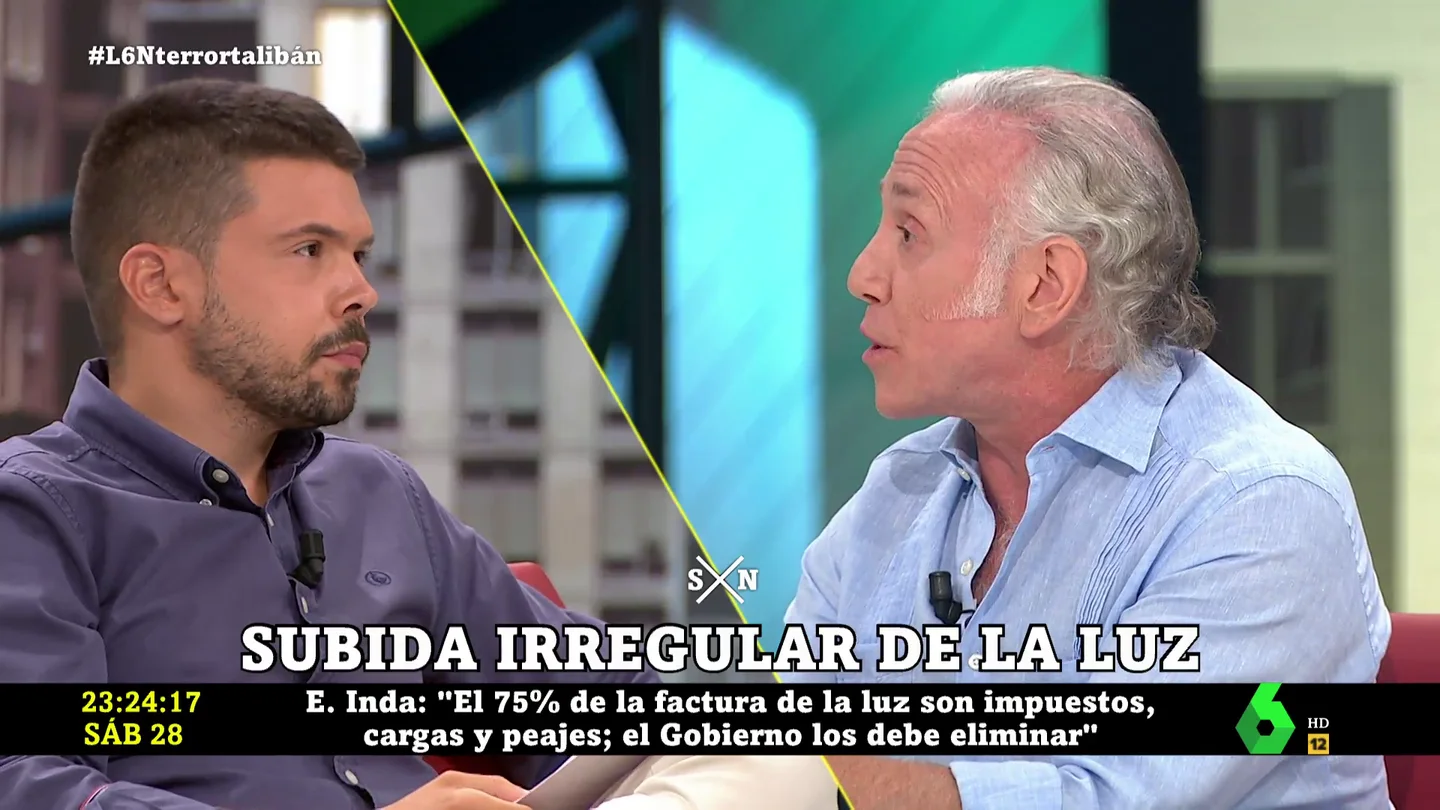 Eduardo Inda denuncia "una cortina de humo" para ocultar "el verdadero responsable" de la subida de la luz Eduardo Inda denuncia "una cortina de humo" para ocultar "el verdadero responsable" de la subida de la luz