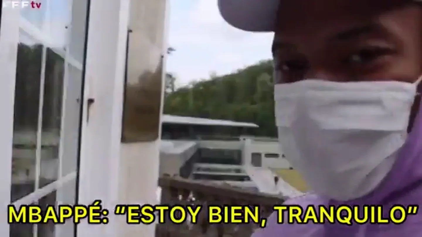Mbappé, desde la concentración con Francia: "Estoy bien, tranquilo" Mbappé, desde la concentración con Francia: "Estoy bien, tranquilo"