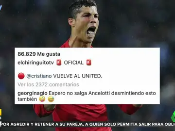 El mensaje de Georgina Rodríguez a Ancelotti tras el fichaje de Cristiano por el Manchester United
