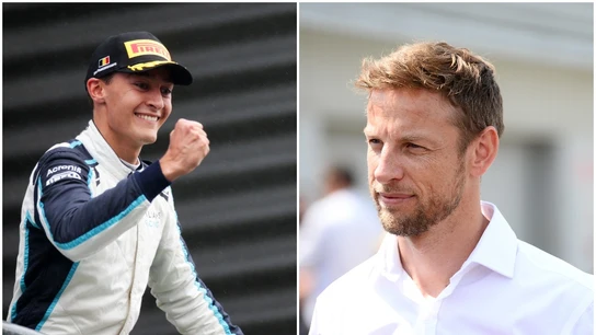 Jenson Button y George Russell Jenson Button y George Russell