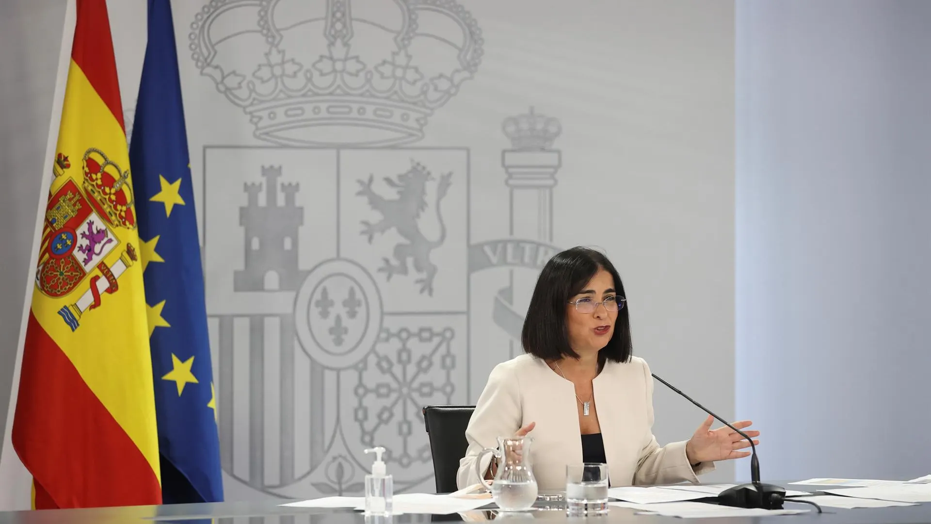 La ministra de Sanidad, Carolina Darias, comparece tras el Consejo Interterritorial