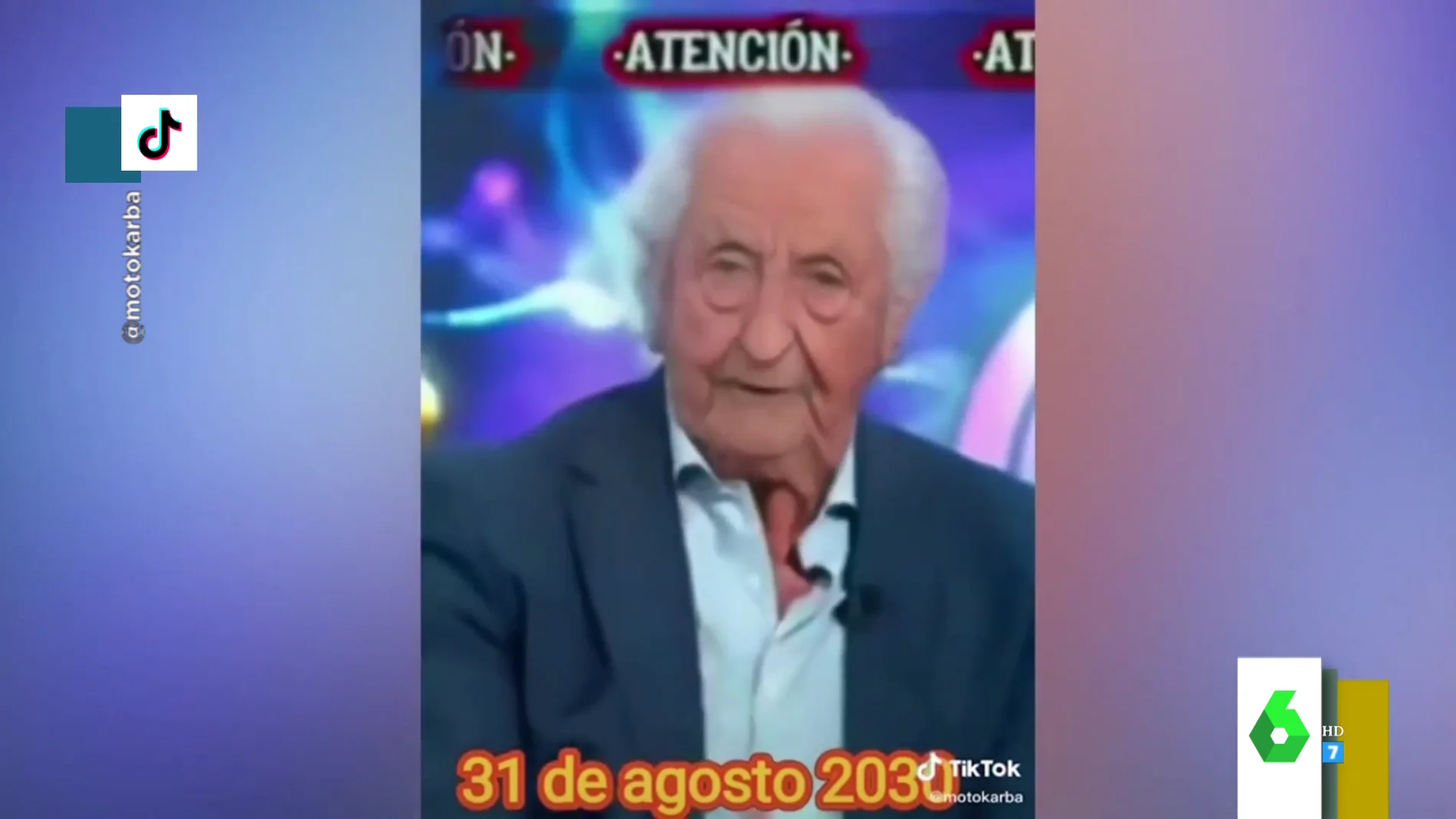 La reacción de Josep Pedrerol al vídeo viral de Tik Tok que le muestra de viejo