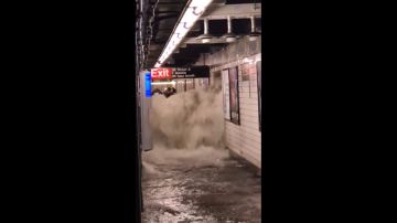 Impactantes imágenes de las inundaciones en las calles y el Metro de Nueva York
