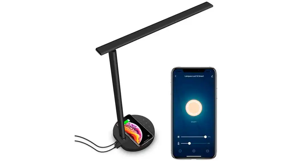 Lampara con cargador inalámbrico Si-Smart Lampara con cargador inalámbrico Si-Smart