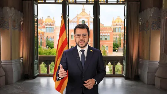 Pere Aragonès pide una amplia alianza para "hacer inevitable un referéndum" que considera "irrenunciable" Pere Aragonès pide una amplia alianza para "hacer inevitable un referéndum" que considera "irrenunciable"