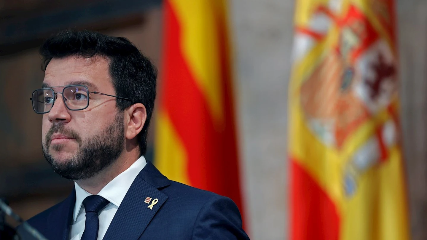 El presidente de la Generalitat, Pere Aragonès, en una foto de archivo El presidente de la Generalitat, Pere Aragonès, en una foto de archivo