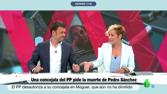 La respuesta de Cristina Pardo a la concejala del que deseó a Pedro Sánchez la muerte La respuesta de Cristina Pardo a la concejala del que deseó a Pedro Sánchez la muerte