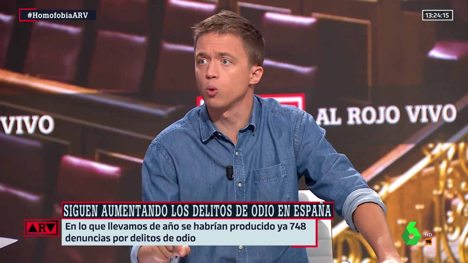 Íñigo Errejón, en Al Rojo Vivo