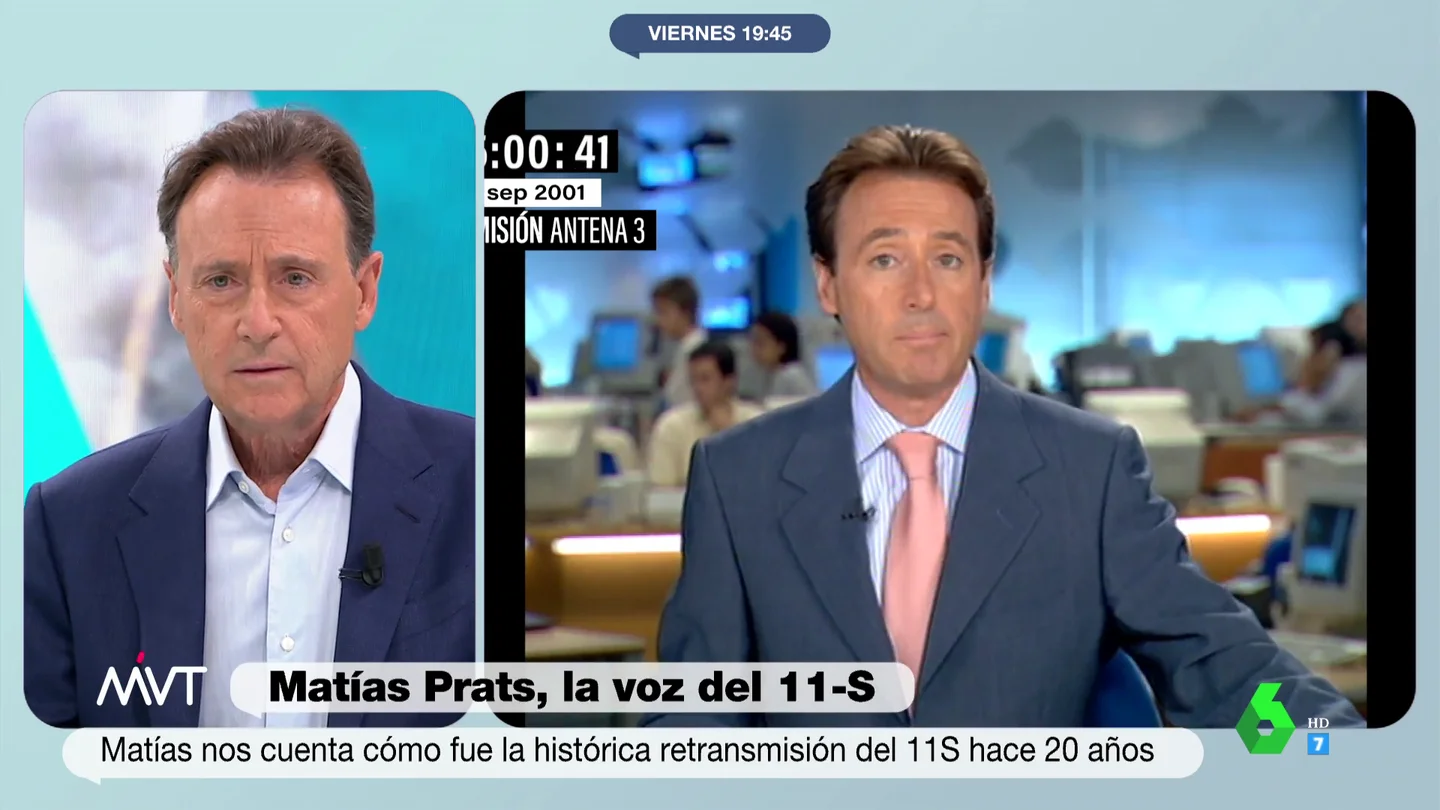 Así recuerda Matías Prats cómo vivió en directo el atentado de las Torres Gemelas: "Pensábamos en un accidente" Así recuerda Matías Prats cómo vivió en directo el atentado de las Torres Gemelas: "Pensábamos en un accidente"