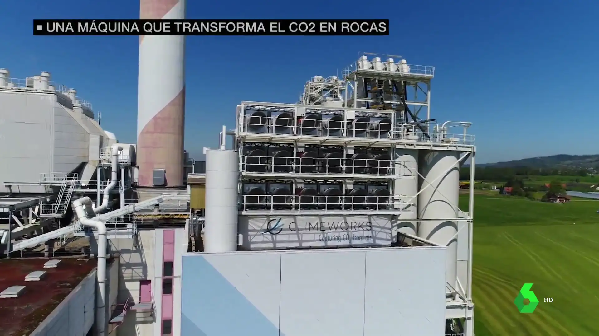 Así es la máquina que recoge el CO2 de la atmósfera y lo convierte en rocas