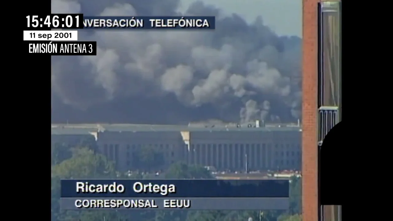 Así se descubrió en directo el fuego en el Pentágono tras el impacto de un tercer avión en pleno caos del 11S