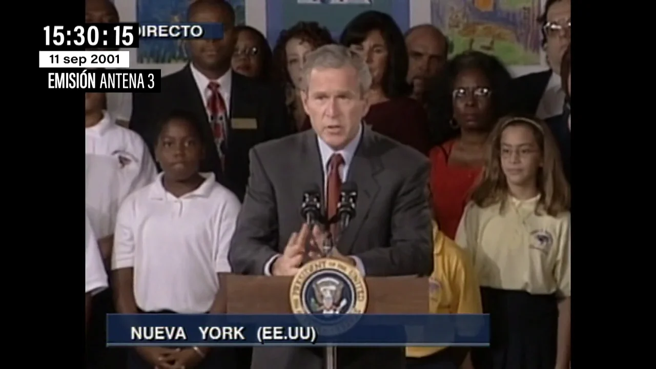 Esta fue la comparecencia de George Bush el 11S en televisión tras los ataques a las Torres Gemelas