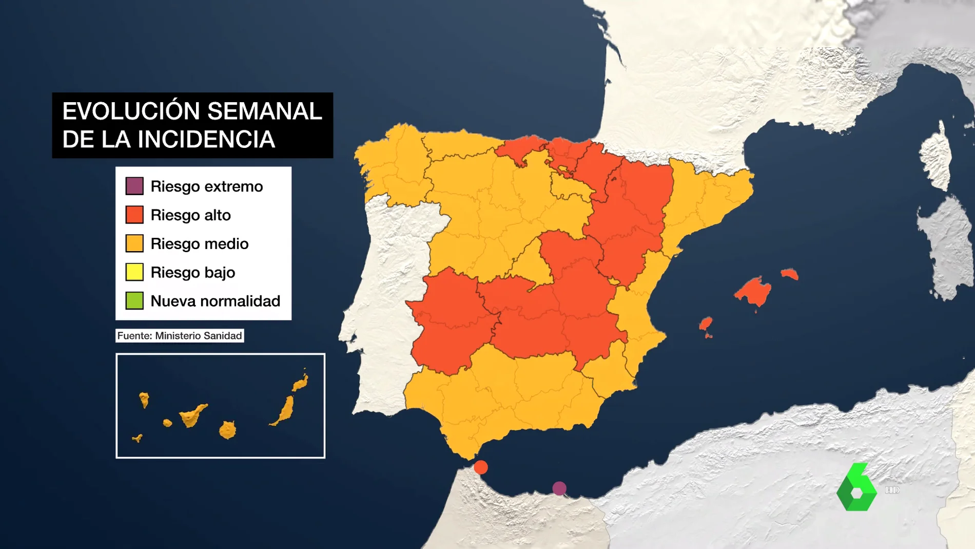 La pandemia se recrudece en España y empiezan las inoculaciones de terceras dosis de la vacuna en algunas comunidades