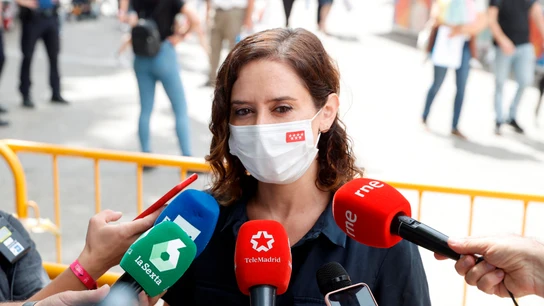 Isabel Díaz Ayuso ante los medios de comunicación Isabel Díaz Ayuso ante los medios de comunicación